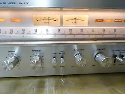 PIONEER SX 750 STEREO RECEIVER serviced. Unit looks very very nice but not perfect. Previous owner did the veneer work...