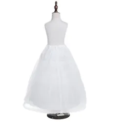 Kids Girls Crinoline Petticoat Flower Wedding Underskirt Slip. Set Include: 1Pc Crinoline. Set Include : 1Pc Petticoat....