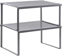 【Convenient and Space-Saving】This NEX kitchen cabinet counter shelf organizer is very easily adjusted. 【Easy to...