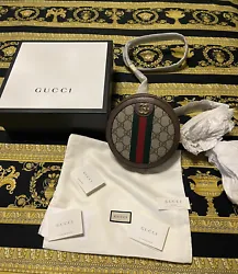 New With Tags 100% Auth Gucci Ophidia GG Supreme Canvas & Leather Mini Backpack.