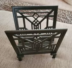 Frank Lloyd Wright Lake. These are common and should be expected for many types of pottery. MAGAZINE RACK. Coin in...