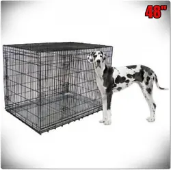 This crate includes a divider panel allowing you to adjust the size of the living area as your puppy grows. The plastic...