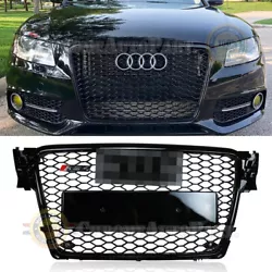 2009-2012 Audi A4 / A4 Avant / S4 B8. Lightweight DesignStyle: RS4 Style. 1x RS4 Emblem. 1x Upper grille. Color: Gloss...