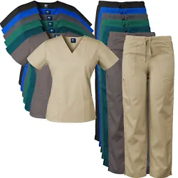 Eversoft Fabric - 55% Cotton/45% Polyester. Relaxed Fit. GAP Uniforms. Scrub Pants Feature 2 Front Pockets, 1 Back...