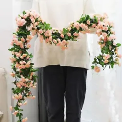 1pcs Artificial Flowers Vine 45pcs / 69pcs Rose DIY Wedding Decoration Fake Flower Home Room Decor Wall Hanging Garland...