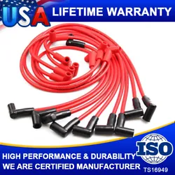 Feature: Assembled: Yes Diameter (mm): 8.00mm RFI Suppression: Yes Wire Color: Red Distributor Terminal Ends:...