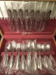 Silverware is Still in its original wrapper, about 4 are loose.