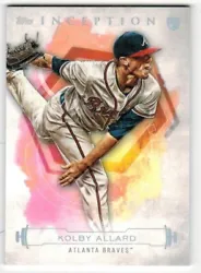 Kolby Allard. ATLANTA BRAVES. Pictures are of actual card.