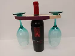 Wine and glass holders. 4.5x10 - made of 3/4 hardwood. All different kinds!! Contact for more photos - $20