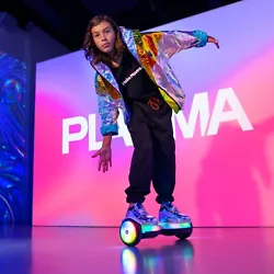 Light up your world with the all new Jetson Plasma Illuminated Hoverboard. LED liquid light pattern flows through the...