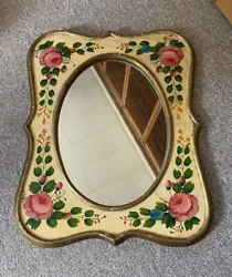 This is a very unique mirror. I know nothing about it. I don’t know how old it is and I don’t know where it’s...