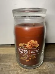 Scented Candle. Glass Container with Red colored candle with lid. NEW, NEVER USED.
