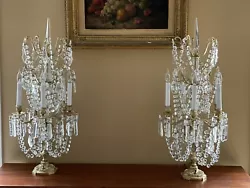 Exquisite pair! Remarkable display! 5 lights each! Gorgeous detail. These will be the focal point of the room. Stunning...