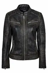 Slim Fit Hot Look Leather Jacket. Every single product is crafted by our skilled designers. Therefore, there may be...