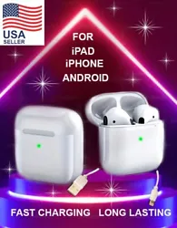 One step pairing with just simply take the earbuds out of the charging case and the earbuds will automatically enter...