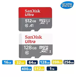 Choose Between 16GB, 32GB, 64GB, 128GB, 256GB, 400GB, 512GB & 1TB. 512GB 150MB/s - SDSQUAC-512G-GN6MN. 128GB 100MB/s -...