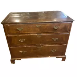 This antique Sheraton low dresser from the late 18th or 19th century is a beautiful piece of furniture for restoration....