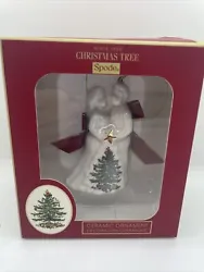 Spode Christmas Tree Ornament Bride and Groom Ornament *box Has Damage.
