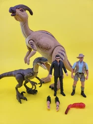 Mattel Jurassic park hammond collection lot  x1 velociraptor x1 parasaurolophus x1 Ian Malcolm x1 Robert Muldoon(legacy...