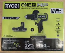 Enter your RYOBI 18V ONE+ System with the RYOBI 18V ONE+ HP Brushless 1/2 in. Its impressive 0 - 31,00 BPMs and 750 in....