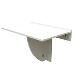 inPlace 30-in White Modern/Contemporary Floating Desk/Table (Foldable to Store).