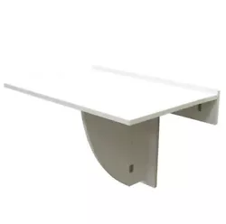inPlace 30-in White Modern/Contemporary Floating Desk/Table (Foldable to Store).