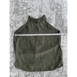 Style: Halter Top. Sleeve Length: Sleeveless. Color: Green. Material: 100% Polyester.