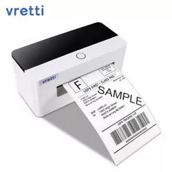 1x VRETTI D463B Thermal Label Printer. For example:2x2, 2.25x1.25, 4x6 labels. Label Printer Features. Printing speed...