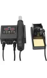 Two-in-one: The two-in-one design of the hot air gun and soldering iron can effectively save space. Ideal Gift: With...