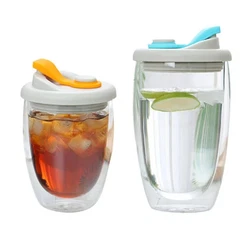 【 Practical】 Heat-resistant, not sweat with cold drinks. keep temperature longer than normal glass mug. 【 style...