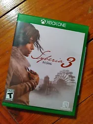 Syberia 3 (Xbox One) 2017. No manual included,  tested and works well