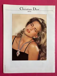 Publicité Dior. Dior advertising. automne hiver 1982 1983. fall winter 1982. 31,5 x 24 cm.