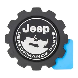 2018-2020 JEEP WRANGLER JL NEW BODY STYLE. THIS OEM FACTORY NEW JEEP PERFORMANCE PARTS GEAR SHAPED EMBLEM BADGE WILL...