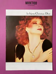 Publicité Christian Dior. Christian Dior advertising, fall winter 1980. automne hiver 1980. 31,5 x 24 cm.