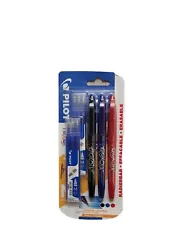 Lot de 3 stylos roller gel anti-frixion  pilot couleurs assorties avec recharges  Etat: Neuf   Descriptifs du...