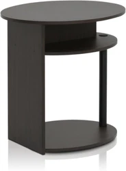 FURINNO Jaya simple design oval end table is designed to fit in your space and fit on your budget. It can be used as...
