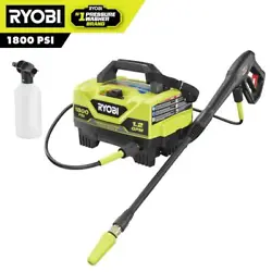 The RYOBI 1800 PSI 1.2 GPM Electric Pressure Washer is the perfect powerful yet portable option to get the job done....