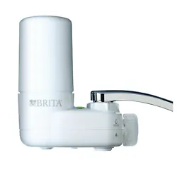 Brita White On Tap Faucet Water Filtration System filters out odors and impurities for healthier, great tasting water...