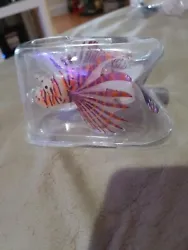 Artificial Luminous Lionfish Fake Fish Tank Aquarium Ornament Landscape Decor N.