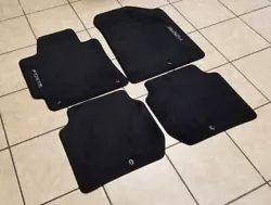 (1) 2014-2018 Kia Forte 4DR and 5DR Carpeted Floor Mat 4PC Set! Kia Factory OEM Part# B0F14-AS000. All parts sold are...