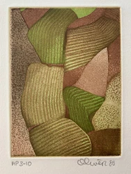Abstract etching with aquatint. Perry Oliver (Spain) was born in the US. He began his professional career as a partner...