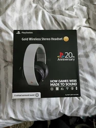 sony playstation 4 gold wireless headset.