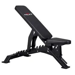 Get ready to target muscles from head to toe with this simple yet effective adjustable bench. • Weight Capacity: 1100...