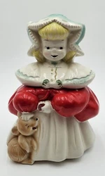 Vintage McCoy Goldilocks Cookie Jar, 11.5 In Tall, No Cracks. There is a small chip inside the lid and the paint is...