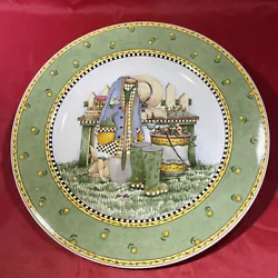 This lovely round salad plate from the Sakura Debbie Mumm Garden Vignette collection will be a delightful addition to...