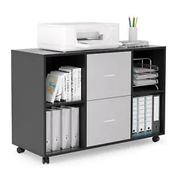 You can put it beside or under the desk, keep the office machines, paper, files, and supplies organized. It can be used...