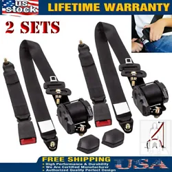 Three-point retractable safety belt. Type: Retractable Shoulder Seat Belt Strap. The safety seat belt is sturdy and of...