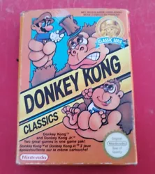 Donkey Kong Classics Nintendo NES en boîte, tout est dorigine. Envoi rapide et bien protégé par mondial Relay.