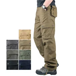 This pants is made of 100% cotton. Design: Multi-pocket design, a total of six pockets, seven pockets and eight...