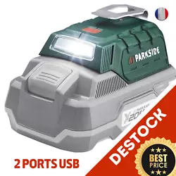 PARKSIDE® Adaptateur de batterie PAA 20-Li B2 ,20 V. Adaptateur de batterie non adapté à l’éclairage des pièces...
